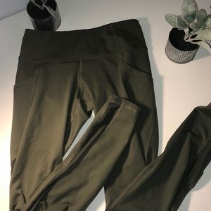 Army green leggings